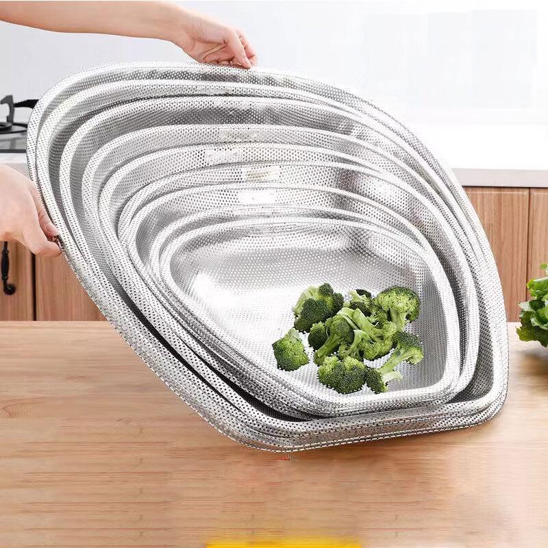 Stainless Steel Rice Washing Sieve  Drain Basket