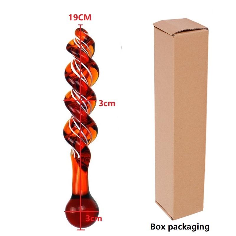 Glass Crystal Dildo Anal Plug Lesbian Sex Toy Vaginal Clitoral Stimulation Stick Smooth Sex Product For Female Masturbation