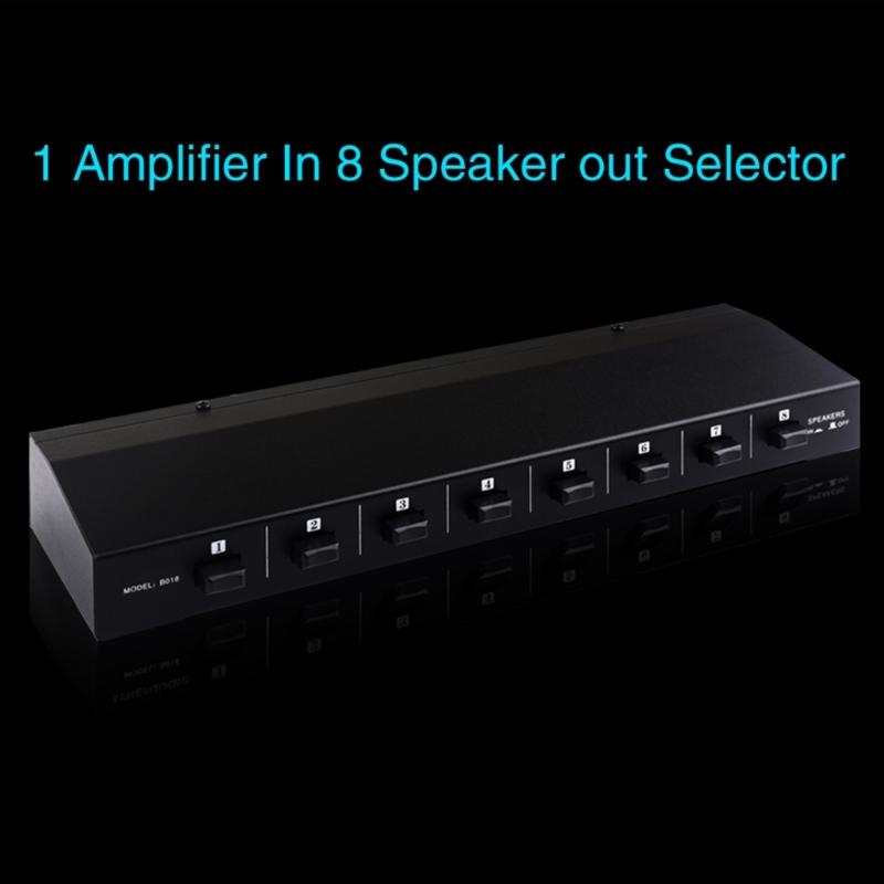 1 In 8 Out Passive Amplifiers Speaker Selector Switcher Sound Switching Distributor Comparator Sound Quality Without Los