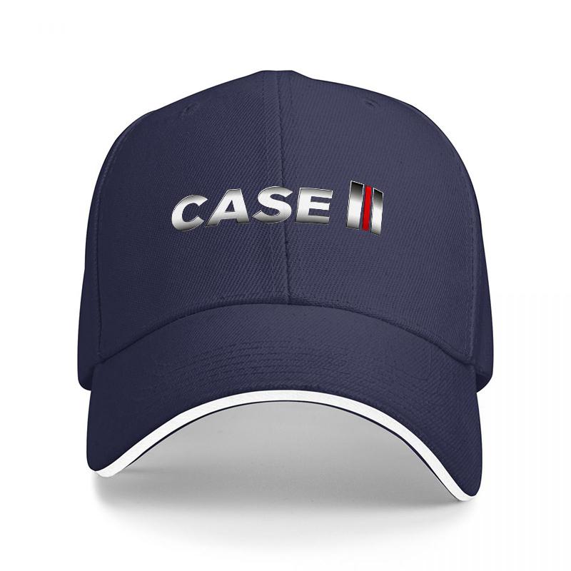 CASE IH Logo Baseball Cap Black Adjustable Hat for Farming Enthusiasts and Agricultural EquipUnisext Fans Stylish Outdoor Wear