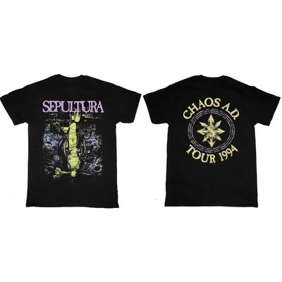 2026 SEPULTURA CHAOS A.D. TOUR 1994 Print T-SHIRT Graphic Cotton Unisex Short Sleeve Fashion Casual Vintage Retro Tops