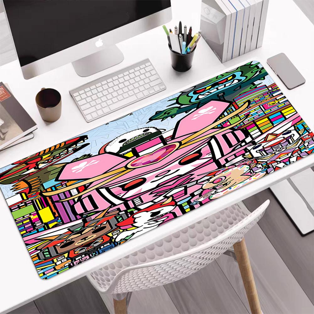 tokidoki Theme Mouse Pad, Non Slip Rubber Base, Multifunctional Office & Home Decor, Perfect for Workspace Personalization.