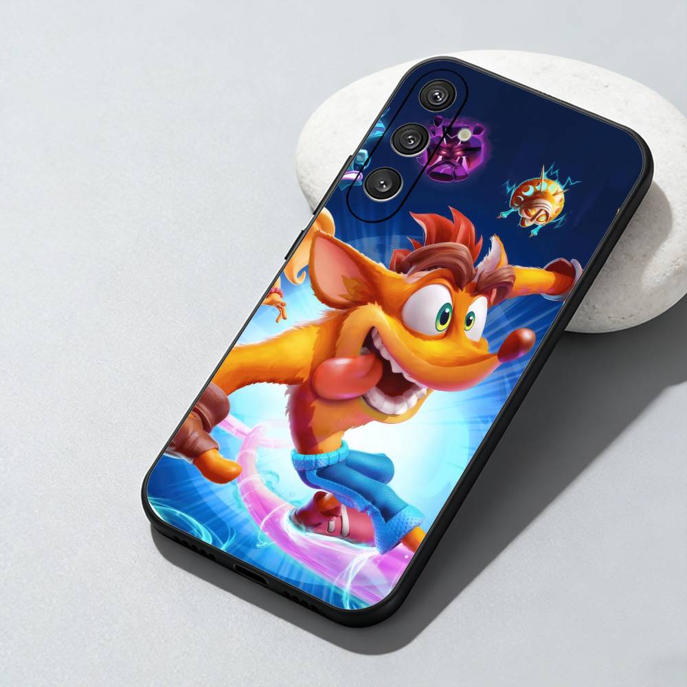 C-Crash Game Roles Aku-aku Phone Case For Samsung Galaxy A73,A72,A71,A70,A52,A51 Others Soft Black Cover