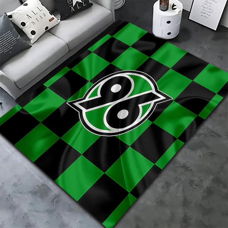 Hannover 96 Teppich für Wohnzimmer Schlafzimmer Zuhause Sofadekoration, Kinder Spiel rutschfeste Bodenmatte