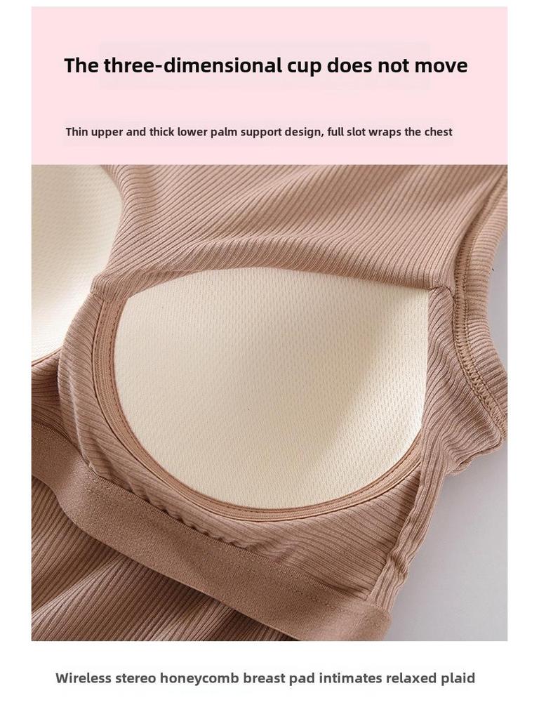 Modal Thread Chest-Pad Suspender Vest: Women's Slim High-Collar Tube Top for Summer