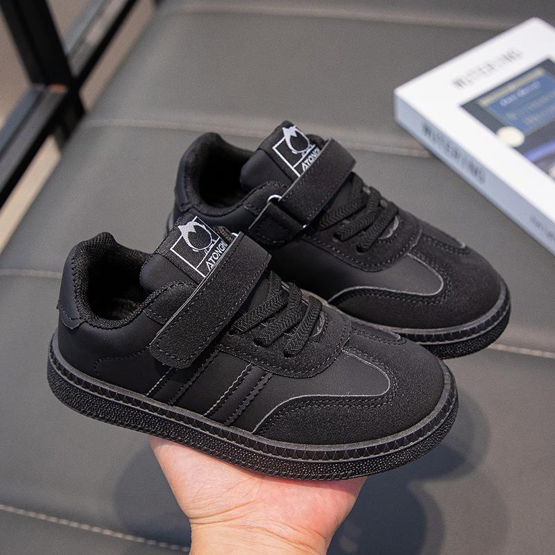 Boys and Girls' Daily Outdoor Casual Shoes with Velcro Design, Convenient and Comfortable for Spring