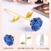 A popular wedding anniversary gift for your wife or girlfriend. [Authentic] K9 Crystal Rose Flower, Never Withers & Crystal Vase Stand (Blue)