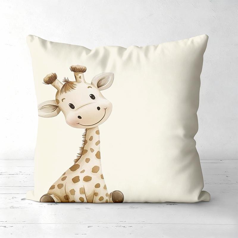 Cute Animal Print Throw Pillows For Home Decor Polyester pillowcase, sofa decorative cushion cov Headboard Pillow
