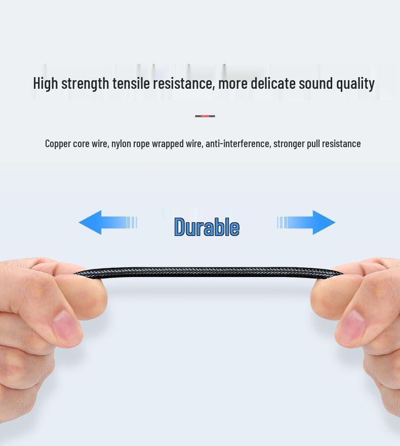 High-End Wired Professional Karaoke Headphones, Nylon Type-C, Universal for OPPO, Xiaomi, Vivo