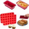 Silicone Mini Muffin Tray Non Stick Cupcake Chocolate Candy Baking Moulds Heat Resistant Kitchen Baking Tools Easy Mould Release