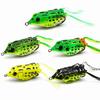 5PCS 5.5cm 12g Frog Crankbait Lures PVC Fishing Baits Durable Topwater Frog Lures  For Snakehead