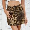 Faldas Casuales de Verano y Primavera con Estampado de Leopardo para Mujer