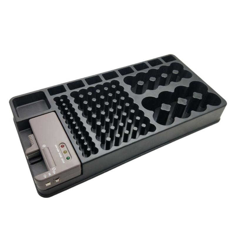 C D AA AAA Battery Storage Box 98 Compartment Battery Storage Case Container Organiser for Home and Office Use 1 1450₽