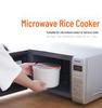 Portable Double-Layer Microwave with Lunch Spoon, Rice Steamer, Large Capacity Soup & Rice Cooker.