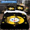 Pittsburgh Steelers Logo Art 3pcs Bedding,Including 1pc Duvet Cover And 2pcs Pillowcases Perfect for Christmas,Ideal for Bedroom, Dormitory