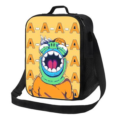 Lunch Bag Funny Manga Portable Insulated Lunch Box Beach Graphic Cooler Bag Cute Oxford Tote Food Bags