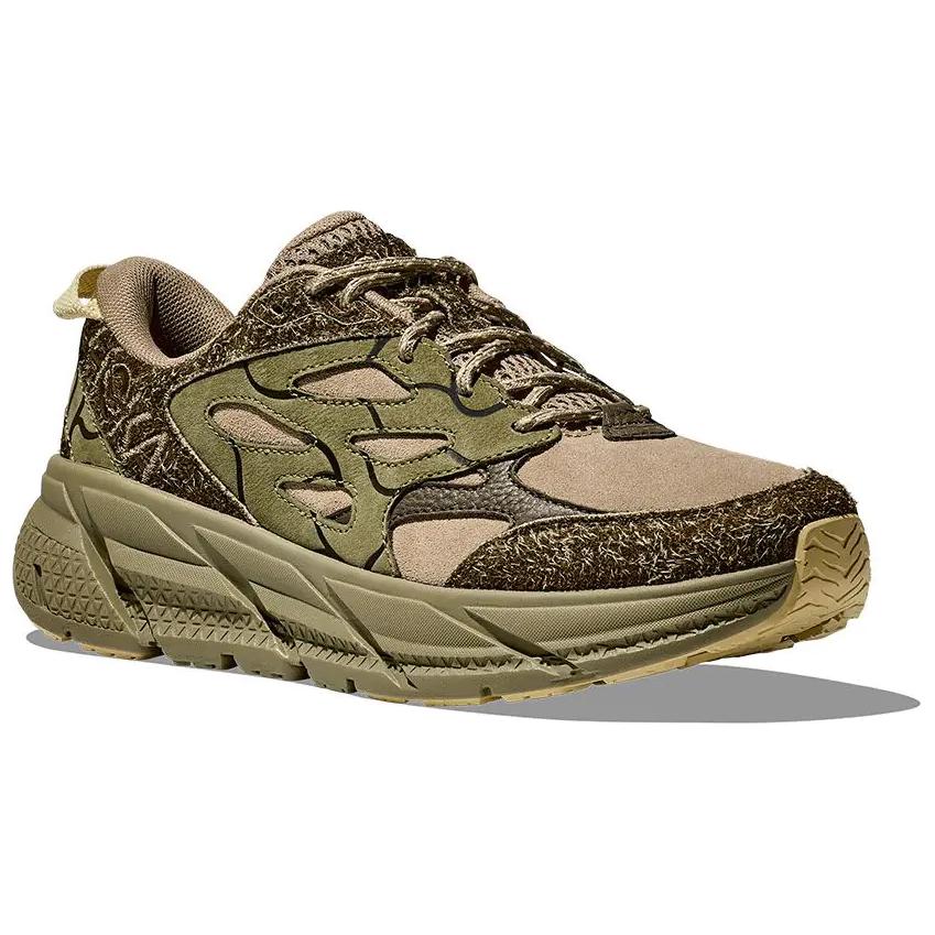 HOKA Clifton L Suede Elite Terrain System - Dune Fennel Pánské tenisky Zelené 1150910-DNF
