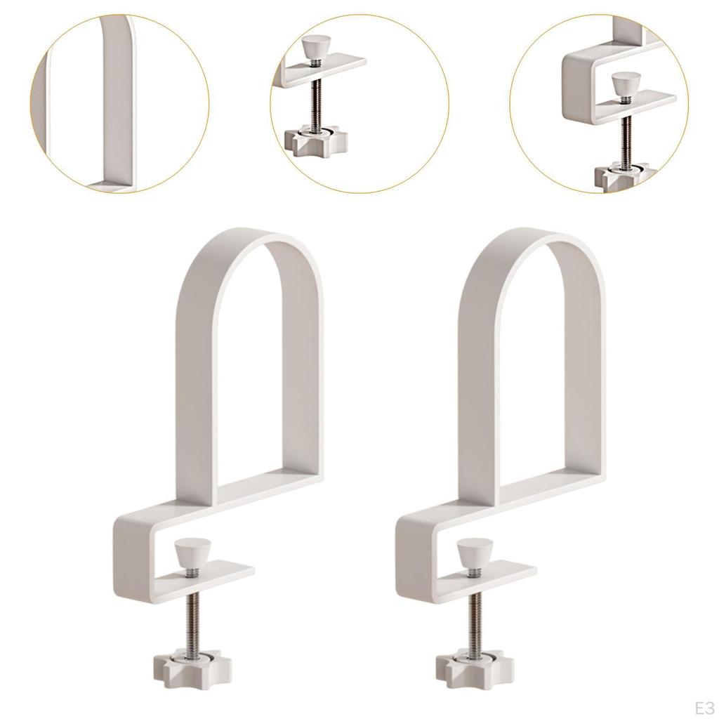 2 Pieces Bookends for Shelves ,Non Skid,Heavy Duty,Modern Clamp On Adjustable Book Shelf Holders