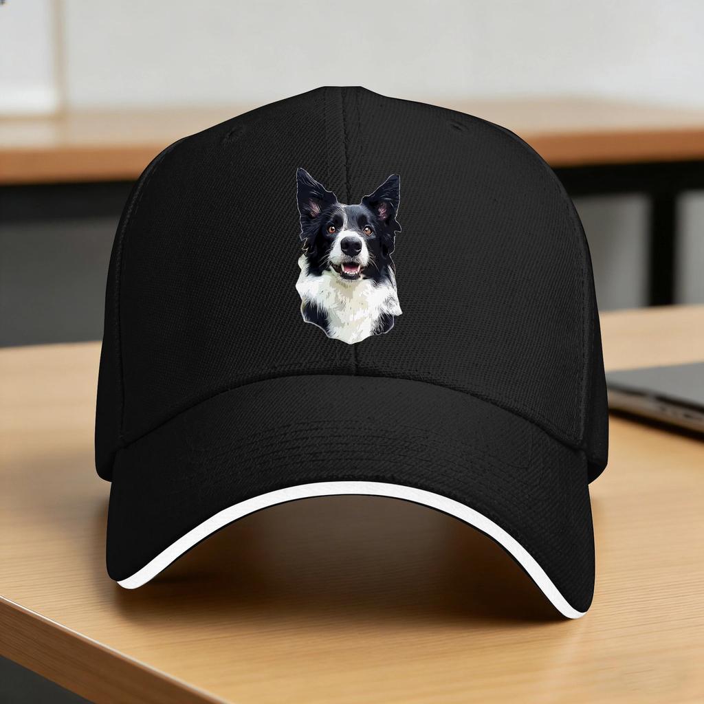 Dog Head Watercolour Splash Baseball Cap Classic Hip Hop Hats Spring Women Men Outdoor Sports Baseball Caps