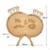 Rustic Wedding Guest Box with Wooden Sign Hearts 3D for Decorations Baby Shower Anniversary