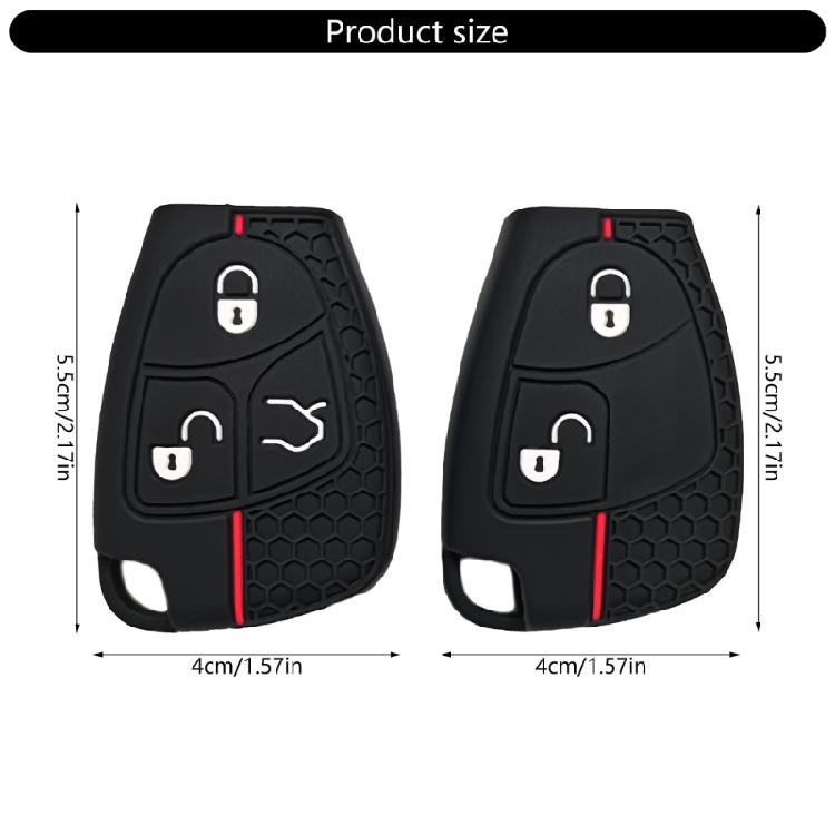 Remote Key Cover Protective Shell Soft Fob Protector Cover Car Key Case for B200 S350 E280 Full Protection Key Fob Case