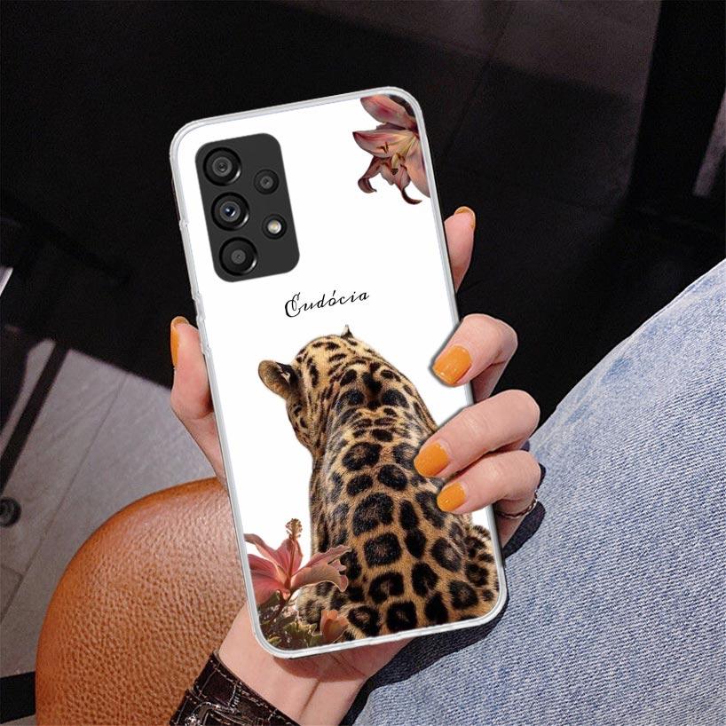 

Pink Leopard Print Phone Case For Samsung Galaxy A52 A32 A22 A12 A51 A31 A50S A30S A20S A10S Note 20 Ultra 10 Plus S10 A72 A71 G Samsung A02S