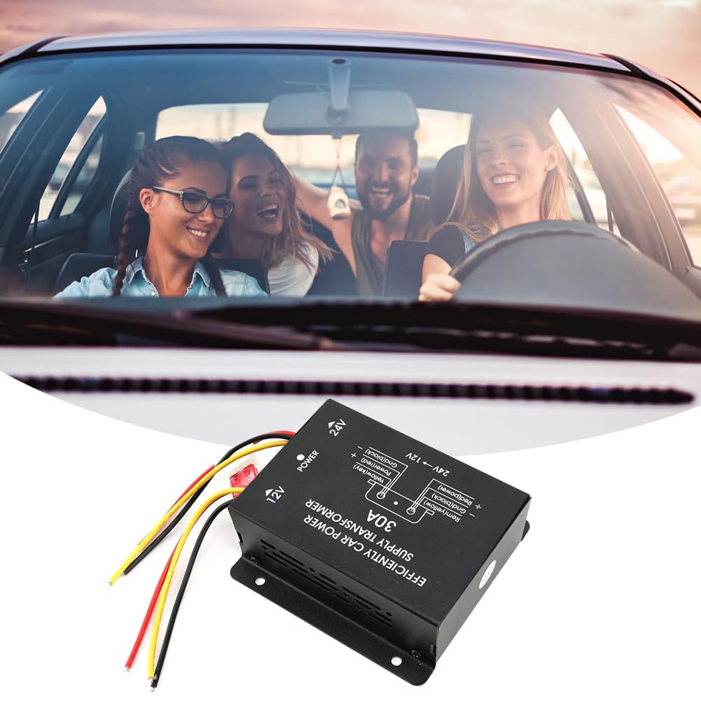 Power Converter, 30A Car Power Converter Inverter 24V to Converter, Car Power Converter, DC-DC Converter, Buck Converter
