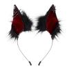 Simulated Fox Ears Cosplay Plush Animal Ear Headband Halloween Dark Spider Cat Ear Headband Hair Accessory