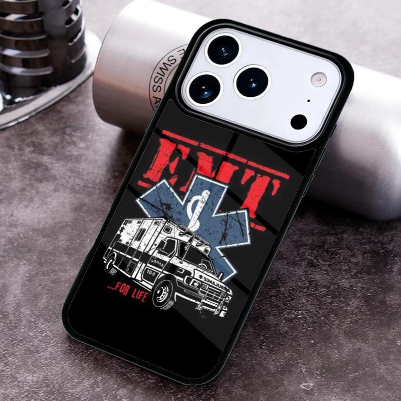 EMT EMS Ambulance Phone Case For iPhone 17 16 15 14 13 12 11 Pro Max Plus 17Air Soft Silicone Cover