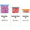 PEVA Stand-up Refrigerator Food Storage Bags - Seal & Preserve Freshness