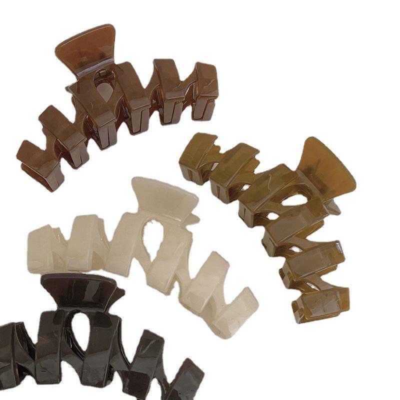 Sweet Jelly-Style Claw Clip: Versatile Hair Accessory for Updos and Waves - Japanese Fashion