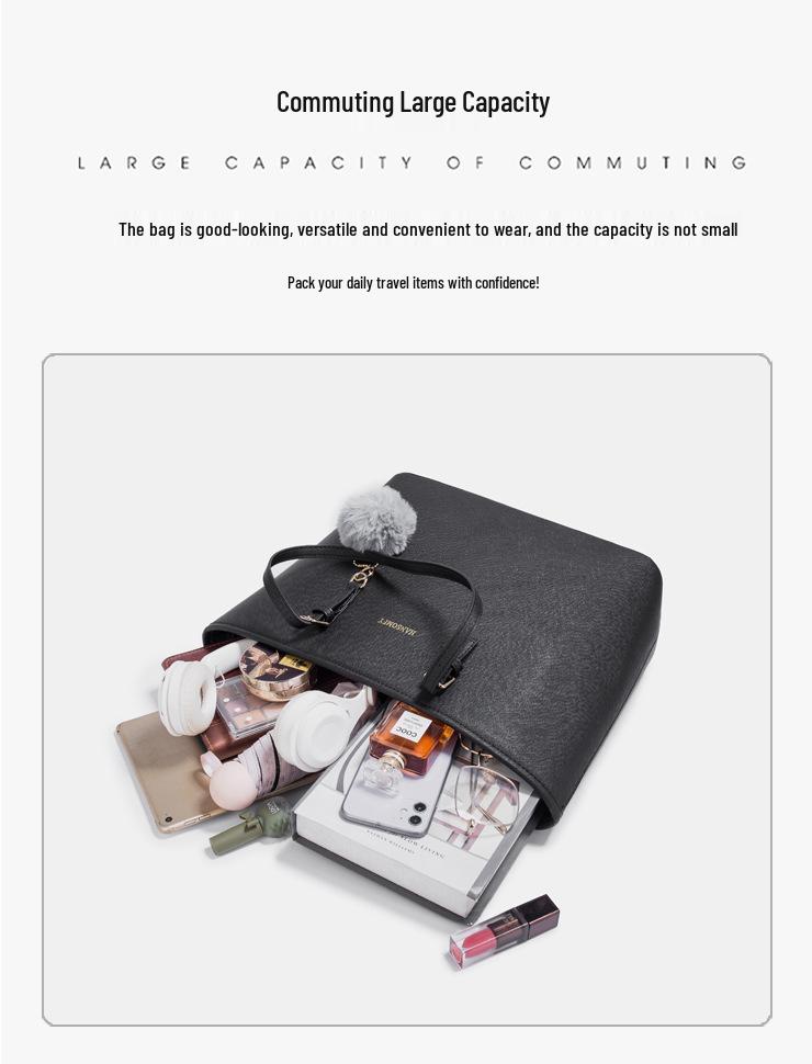 2025 Herbst/Winter Damen Präge Große Handtasche - Europäische & Amerikanische Mode, Schulter-/Crossbody