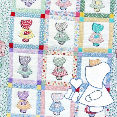Juego de plantillas para colcha Sunbonnet Sue Multifuncional Kit DIY de confección de vestidos Plantilla reutilizable cortada con láser Herramientas de costura para manualidades y acolchado