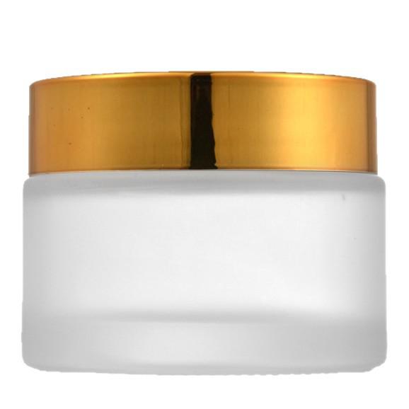 Frosted Glass Ointment Jar, Small Capacity Sealed Container for Creams