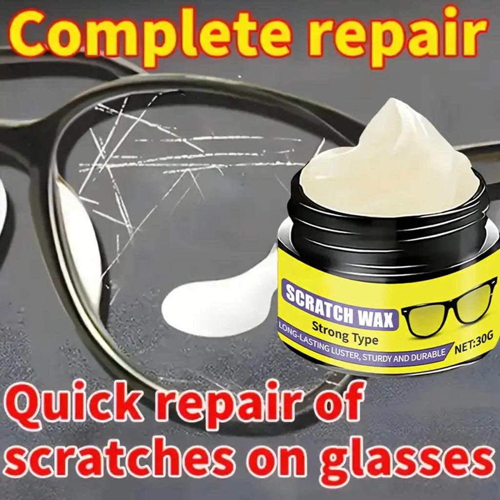 Eyeglass Scratch Remover 30g Lens Scratch Remover Eyewear Lens Grinding Repair Cleaner for Home School Office Road Trip Outgoing