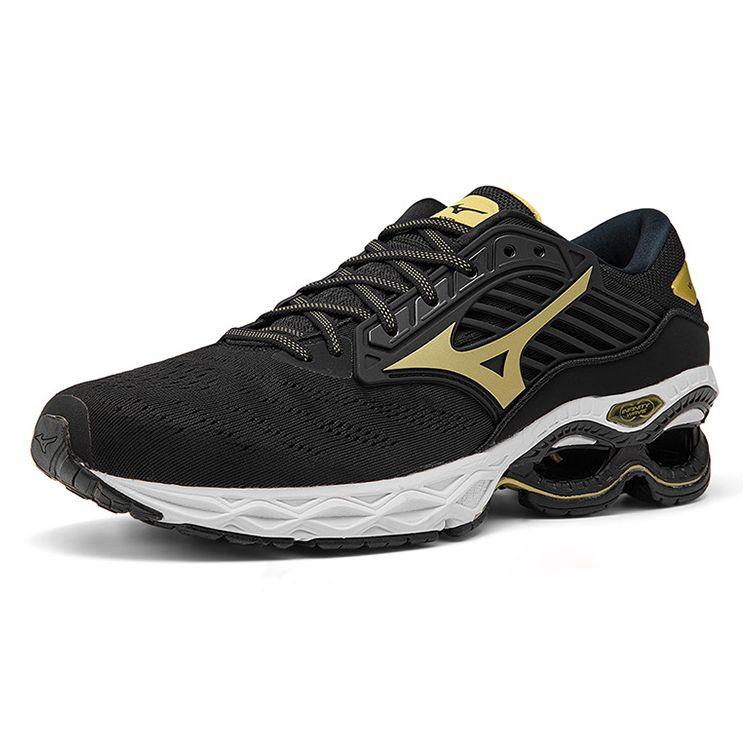 Mizuno Creation 22 Cushioning Stability Fabric Synthetic Leather Shock Absorption Durable Breathable Low Top Running Shoes Men Sneaker J1GC210150