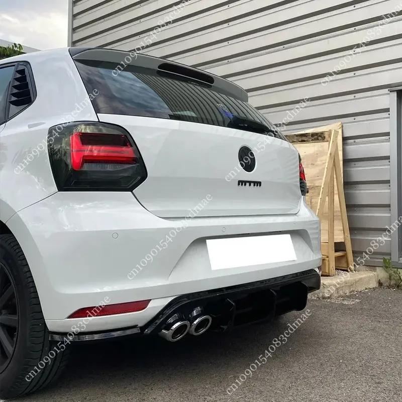 Rear Bumper Diffuser Lip For Volkswagen Polo MK5 6R 2009-2014 Splitters Spoiler Chassis Protector Body Kit Tuning Accessories