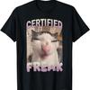 Certified Freak Cat Meme- Cute Kitten Hilarious Cat Meme T-Shirt