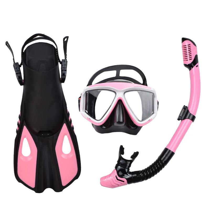 YBLKJ Adult Full Dry Snorkeling & Diving Mask Set XS (32-36)