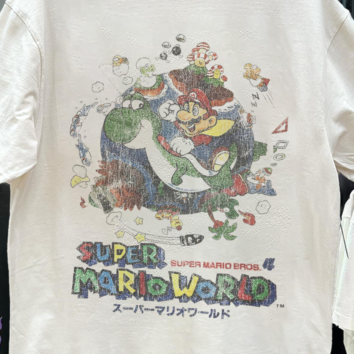 Super Mario World 98 Japan Promo T-Shirt White XXL 3XL