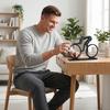 Modern Abstract Cyclist Sculpture Desktop Ornament Creative Sports Bicycle Figurine Home Office Decorative Accent Piece
