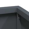 Garden Planter Anthracite 80 X 80 X 50 Cm
