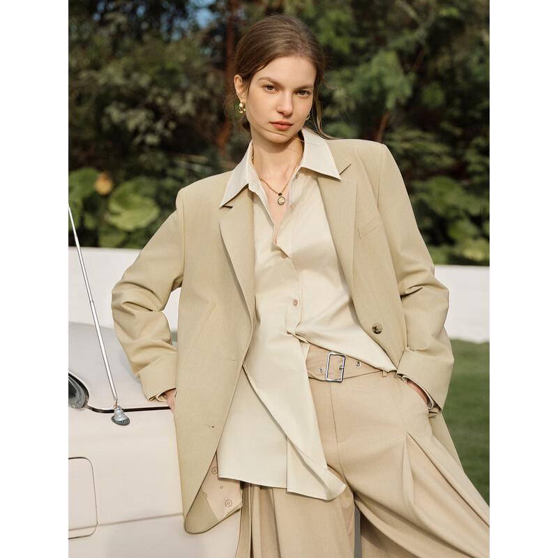 ELLE Women s Oversized Business Casual Blazer S