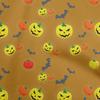 oneOone Cotton Flex Blue Fabric Halloween Sewing Material Print Fabric By The Yard 40 Inch