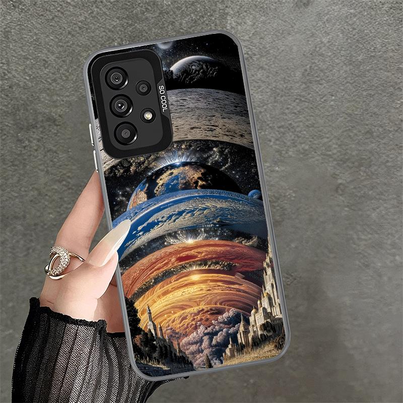 Earth Stars Space Universe Soft Phone Case for Samsung A17 A16 A15 A14 A13 A57 A56 A55 A54 A53 A37 A36 A35 A34 A33 A26 A25 A24 A