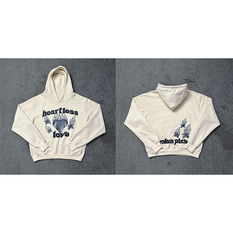Bluza z kapturem z grafiką Broken Planet Męska Luźny krój Hip Hop Streetwear