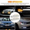 12V LED Daytime Running Light 30 LED Fog Lamp High Lumens Amber Turn Signal  Trucks