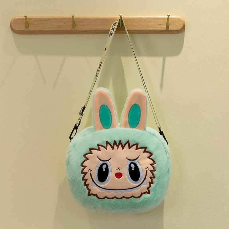 Entzückliche Plüsch Labubu Cartoon Tier Handtasche Niedliche Weiche Tragetasche Für Kinder Und Freundinnen