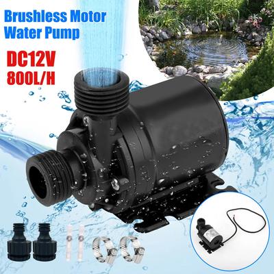 DC 12V 800L/H Su Pompaları Fırçasız Dalgıç Su Pompası Güneş Enerjili Çeşme Akvaryum Gölet Küçük Takviye Pompası