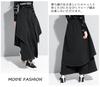Morino Hakama Draped Visual Street Size M Wide-leg Pants, Unisex, Asymmetrical, Modified, Design, Unique, Kei, Harajuku, Style, Black,